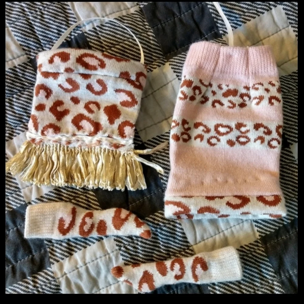 Handmade (Curvy) Barbie 3 pc outfit cheetah tiger king original